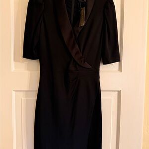 Alice + Olivia Sophisticated Black Long Sleeve Dress